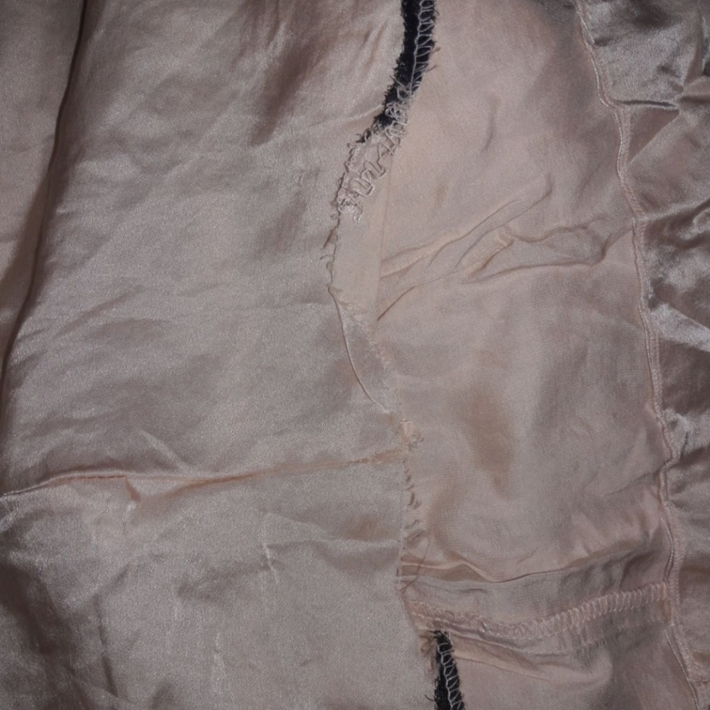 BEBE Blush Silk Polka Dot Dress W/ribbon Straps size S - Picture 7 of 10